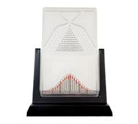 Enpvneer Planche De Galton, Modèle de démonstration de probabilité, Modèle mathématique de Distribution Normale 6.7 * 4.7 * 4.7 in, Convient à l'enseignement des MathéMatiques et à L'Analyse Finan
