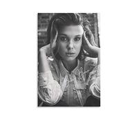 ENQIAOZHANG Impression Sur Toile 60x80cm Millie Bobby Brown Canvas Wall Art Soggiorno Poster Camera da letto Decor Painting Senza Cornice