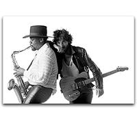 ENQIAOZHANG Peinture d'art de mur de toile 60x80cm Bruce Springsteen Clarence Clemons (Born to Run) Stampa fotografica Moderna famiglia Camera da letto Decor Poster Senza Cornice