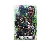 ENQIAOZHANG Toile Oeuvre Peinture 40x60cm Arnold Schwarzenegger Bill Duke Jesse Ventura pittura Poster su tela Stampe arte murale Immagine Senza Cornice