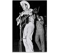 ENQIAOZHANG Toile Oeuvre Peinture 40x60cm Soul Singer Hank Williams Hey Good Lookin Poster Canvas Wall Art Room Pictures for Bedroom Gifts Decor Senza Cornice