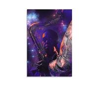ENQIAOZHANG Toile Oeuvre Peinture 50x70cm Charlie Parker Classic Art Music Vintage Poster Retro Pittura decorativa per la casa camera da letto Soggiorno Senza Cornice