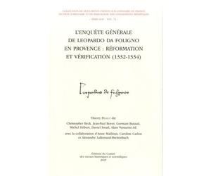 Enquête générale de Leopardo da Foligno vol8 - Thierry Pecout - Comite Des Travaux Historiques Etscientifiques - broché - Essai