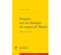 Enquête sur un dialogue du corpus de Platon: Minos ou Sur la loi
