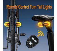 Enquêter arrière LED étanche pour vélo intelligent, clignotant à distance sans fil, feu arrière de vélo, lampe à iode, installation facile 2 Lamp turn signal