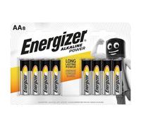 ENR Lot de 8 piles alcalines Power AA
