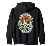 Enraciné dans Le Christ, Colossiens 2:7, Foi chrétienne, Arbre à Croix Sweat à Capuche