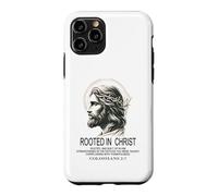 Enraciné dans Le Christ Jésus, Verset biblique chrétien Colossiens Coque pour iPhone 11 Pro