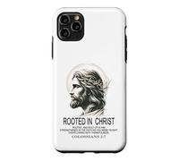 Enraciné dans Le Christ Jésus, Verset biblique chrétien Colossiens Coque pour iPhone 11 Pro Max