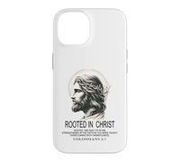 Enraciné dans Le Christ Jésus, Verset biblique chrétien Colossiens Coque pour iPhone 14