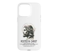 Enraciné dans Le Christ Jésus, Verset biblique chrétien Colossiens Coque pour iPhone 15 Pro Max