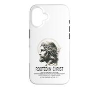 Enraciné dans Le Christ Jésus, Verset biblique chrétien Colossiens Coque pour iPhone 16