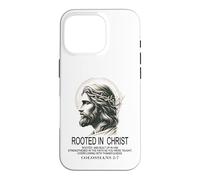 Enraciné dans Le Christ Jésus, Verset biblique chrétien Colossiens Coque pour iPhone 16 Pro