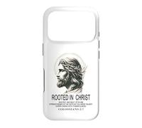 Enraciné dans Le Christ Jésus, Verset biblique chrétien Colossiens Coque pour iPhone 17 Pro
