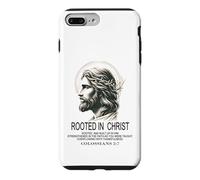 Enraciné dans Le Christ Jésus, Verset biblique chrétien Colossiens Coque pour iPhone 7 Plus/8 Plus