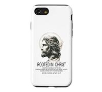 Enraciné dans Le Christ Jésus, Verset biblique chrétien Colossiens Coque pour iPhone SE (2020) / 7/8