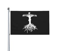 Enraciné Dans Le Christ, Le Christianisme Religieux Drapeau Maison Décoratif Drapeaux De Jardin Imprimé Bannière Cour 90X150Cm Pour Événement Anniversaires Toutes Les Saisons
