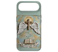 Enracinée dans l'amour de Dieu, Christ Cross Wings Bible Coque pour iPhone Air