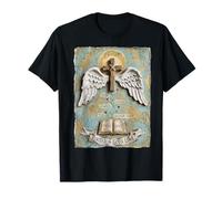 Enracinée dans l'amour de Dieu, Christ Cross Wings Bible T-Shirt