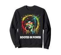 Enracinées dans le pouvoir, autonomiser les femmes LGBT noires, queer, afro pride Sweatshirt