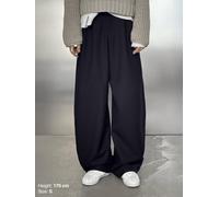 ENRAGE Pantalon à pince 'PLEATED' bleu marine, Taille 40