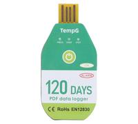 Enregistrement de la température USB enregistreur enregistreur résistant à l'eau IP67 Disposable haute précision PDF Rapport USB Interface pour le transport de la chaîne froide et (120 jours)