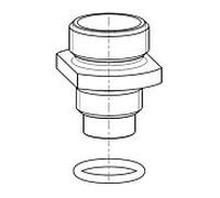 Enregistrement de réverbération Grünbeck avec joint torique 119635
