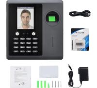 Enregistrement temporel, machine de présence biométrique à empreintes digitales, fonction badge d'employé, connectivité USB, EU