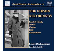 Enregistrements pour Piano Solo Volume 4 The Edison Recordings Avril 1919