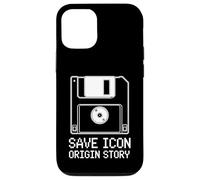 Enregistrer Les icônes Origin Story Retro Floppy Disk Tech Coque pour iPhone 12/12 Pro