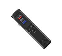 Enregistreur à commande vocale 16 Go/64 Go de mémoire avec suppression du bruit, enregistreur de conférence de 2,4 cm, portable, noir, réduction du bruit