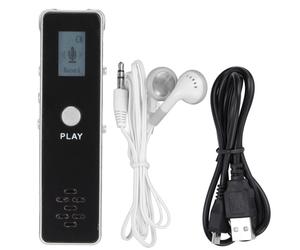 Enregistreur audio HD avec réduction automatique du bruit, longue autonomie, enregistreur à activation vocale avec lecture MP3, bonne qualité.