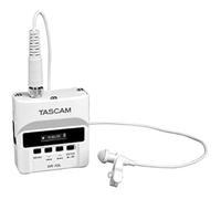 Tascam DR-10LW enregistreur audio numérique et micro cravate (blanc)
