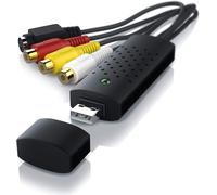 Enregistreur Boîtier d'acquisition Convertisseur Audio Vidéo Capture USB 2.0 Audio Video Grabber VHS Nouvelle Version Nouveau Logiciel Compatible Windows 10
