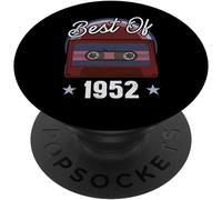 Enregistreur cassette 70e anniversaire Best Of 1952 Music Tees PopSockets PopGrip Interchangeable