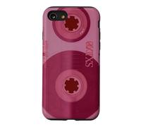 Enregistreur Cassette Rouge rétro Vintage années 80 90 Coque pour iPhone SE (2020) / 7/8