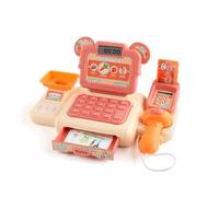 Enregistreur de caisse Jouet avec Scanner Sonore et Lumières, Magasins Accessoires pour Enfants Jeux de Rôle, Cadeau d'Anniversaire pour Enfants 3 Ans