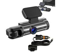 Enregistreur De Caméra De Voiture - Véhicule À Double Lens, Cam 170 Degrés, Affichage Circuit pour Vision, Acquisition Dispositif De Sécurité Conducteur | Telecam