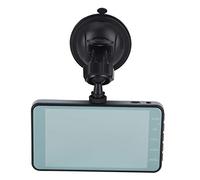 Enregistreur de Conduite 4 Pouces HD et Grand Angle, Enregistreur de Conduite à Double Objectif DVR Écran Tactile Capteur G 1080P Vision Nocturne Grand Angle 170 ° ABS