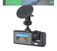 Enregistreur de conduite en voiture, double dash cam 1080p 3inch accident d'urgence verrouille le fonctionnement facile pour les