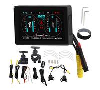 Enregistreur de Conduite Moto, Double Objectif, Écran LCD, Étanchéité IP67 - Haute Précision, Compteur de Vitesse GPS, pour Motards