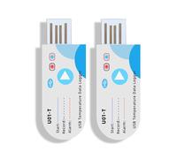 Enregistreur de Données de Température USB 14400 Points Rapport USB avec Application 60 Jours IP67 Enregistreur Jetable avec Avertissement