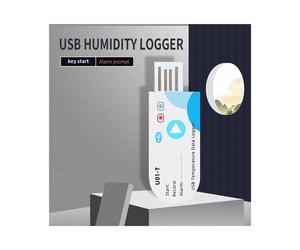 Enregistreur de Données de Température USB 14400 Points Rapport USB avec Application 60 Jours IP67 Enregistreur Jetable avec Avertissement