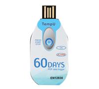 Enregistreur de DonnéEs de TempéRature USB 60 Jours éTanche PDF Jetable Enregistreur de TempéRature de la ChaîNe Du Froid 10000 Points pour la