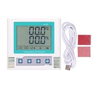 Enregistreur de données d'humidité PolyGen avec écran LCD, précision ± 2% HR, stockage de 260 000 lectures, port USB, moniteur de température et d'humidité avec alarme de (Données du groupe 208W)