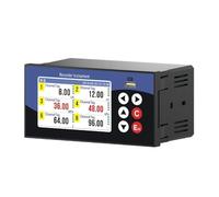 Enregistreur de données for température, pression, courant, tension, avec rapport de graphique de tendance, signal analogique PT100 4-20 mA, RS485(2 Channels RS485)