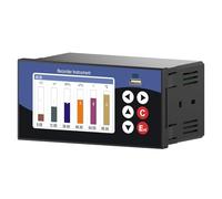 Enregistreur de données industrielles, affichage de la température, de la pression, de l'humidité, tableau de tension actuel, rapport de données RS485 PT100 4-20mA(1 channel (220VAC))