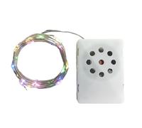 Enregistreur de messages d'anniversaire pour messages vocaux d'anniversaire - Boîte vocale - Jouet musical - Guirlande lumineuse LED - Décoration de fête pour papa, fille, fils, mari, amis