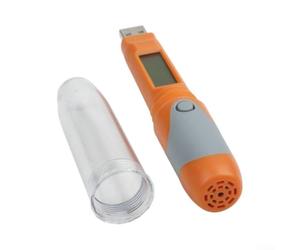 Enregistreur humide avec écran LCD pour surveillance de la chaîne de | Plage de mesure de -30 °C à 70 °C, étanche IP67, port USB, affichage LCD, résistant au froid