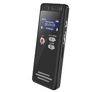 Enregistreur Numérique à Commande Vocale 16 Go - Aiworth Enregistreur Audio HD 3072 Kbps avec Microphone, Mot de Passe et Lecture MP3, Enregistrement en Un Clic pour Les Réunions/Conférences